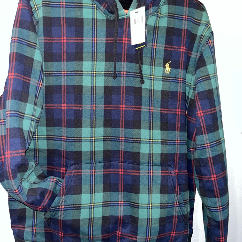 Ralph Lauren Green and Blue Sweatshirt